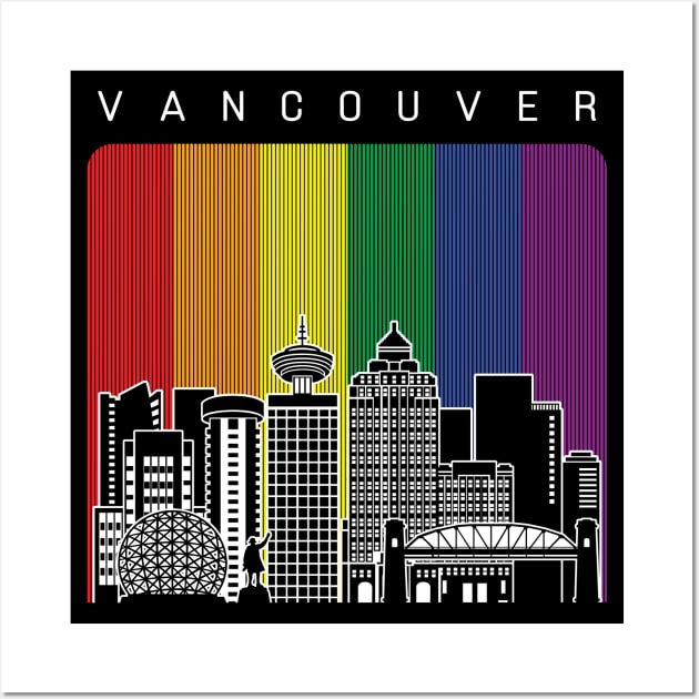 Vancouver LGBT Flag Wall Art by travel2xplanet